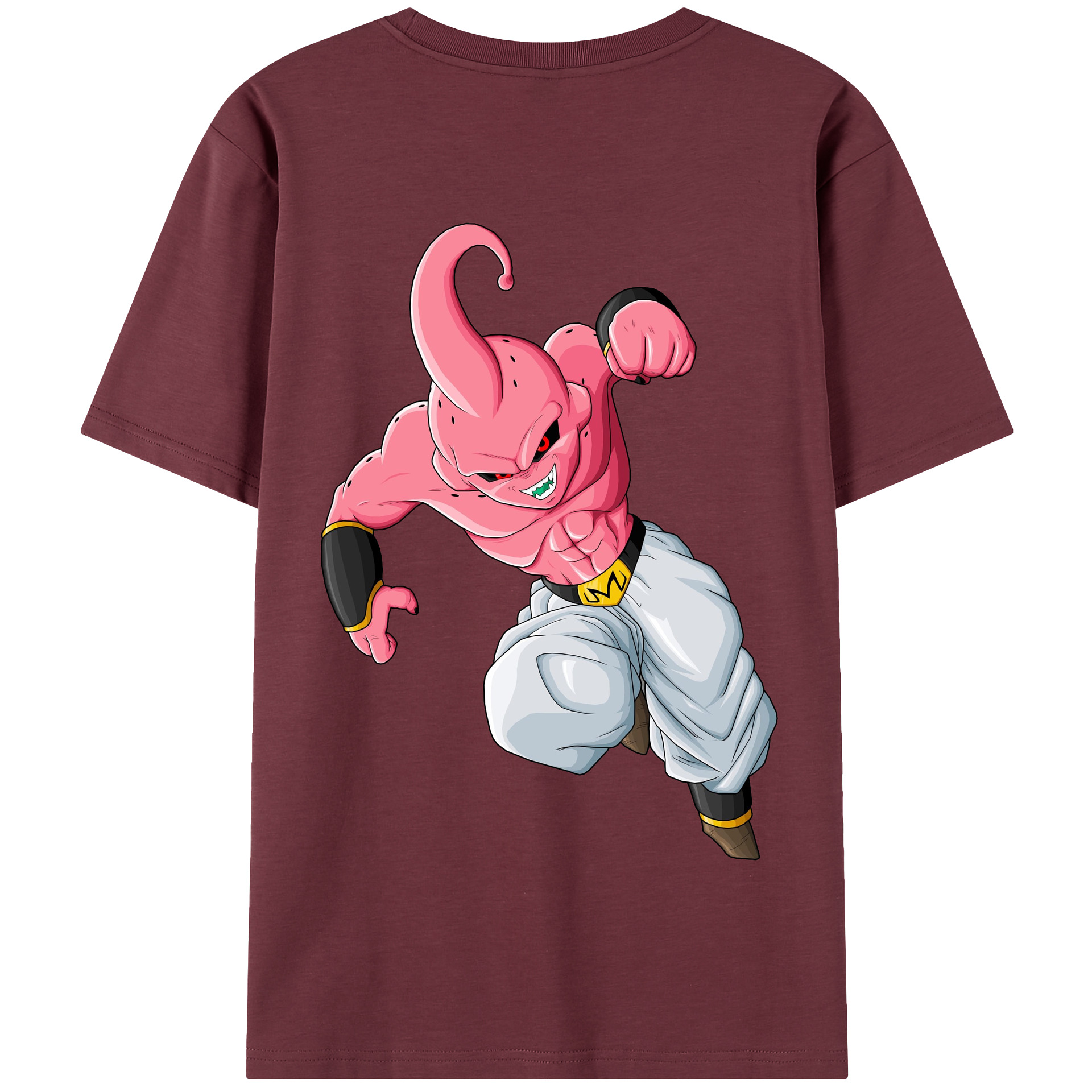 （画像用） ドラゴンボール 魔人ブウ DRAGON BALL Majin Buu 綿100％半袖Tシャツ（背面プリント）